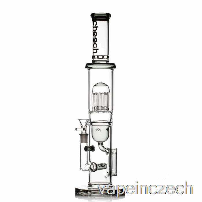 Cheech Glass Tree Recycler Big Rig Bong Black Vape Bez Nikotinu